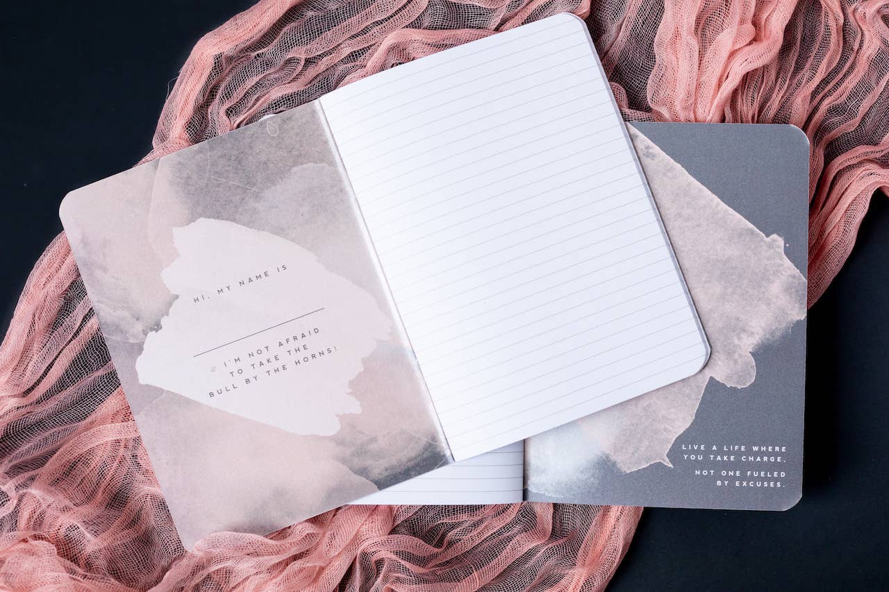 Live Your Best F-ing Life, Watercolor Inspirational Notebook