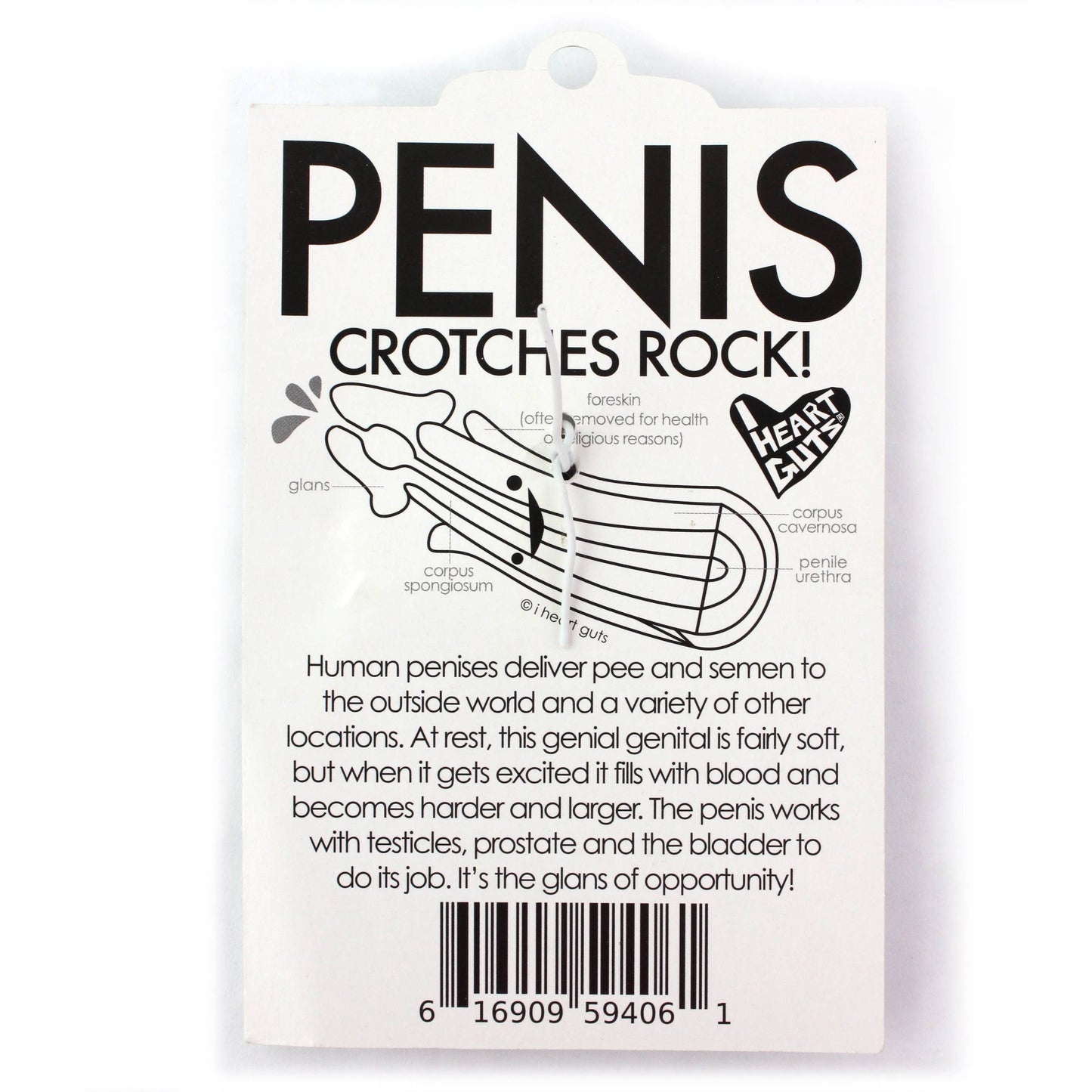 Penis Keychain With Sparkly Urethra