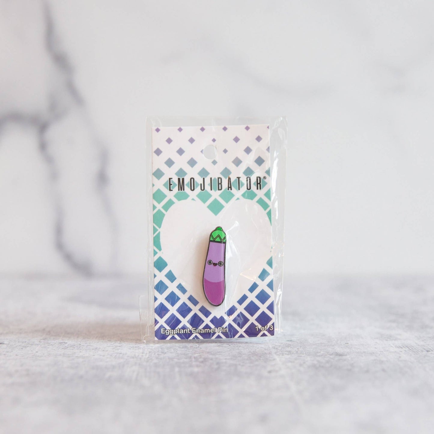Eggplant Enamel Pin