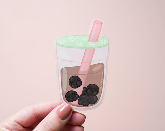 Booba Milk Tea Vinyl Sticker