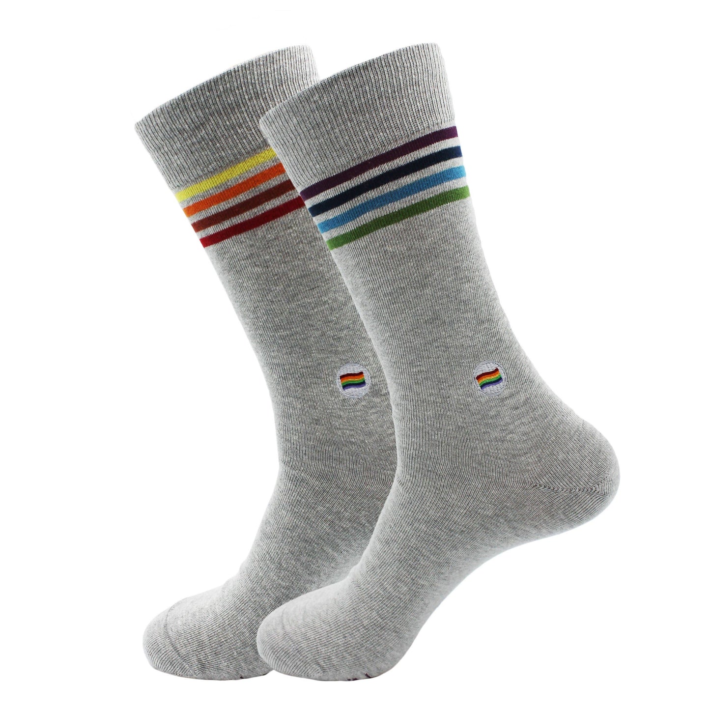 Socks that Save LGBTQ Lives (Alternating Rainbow Stripes)