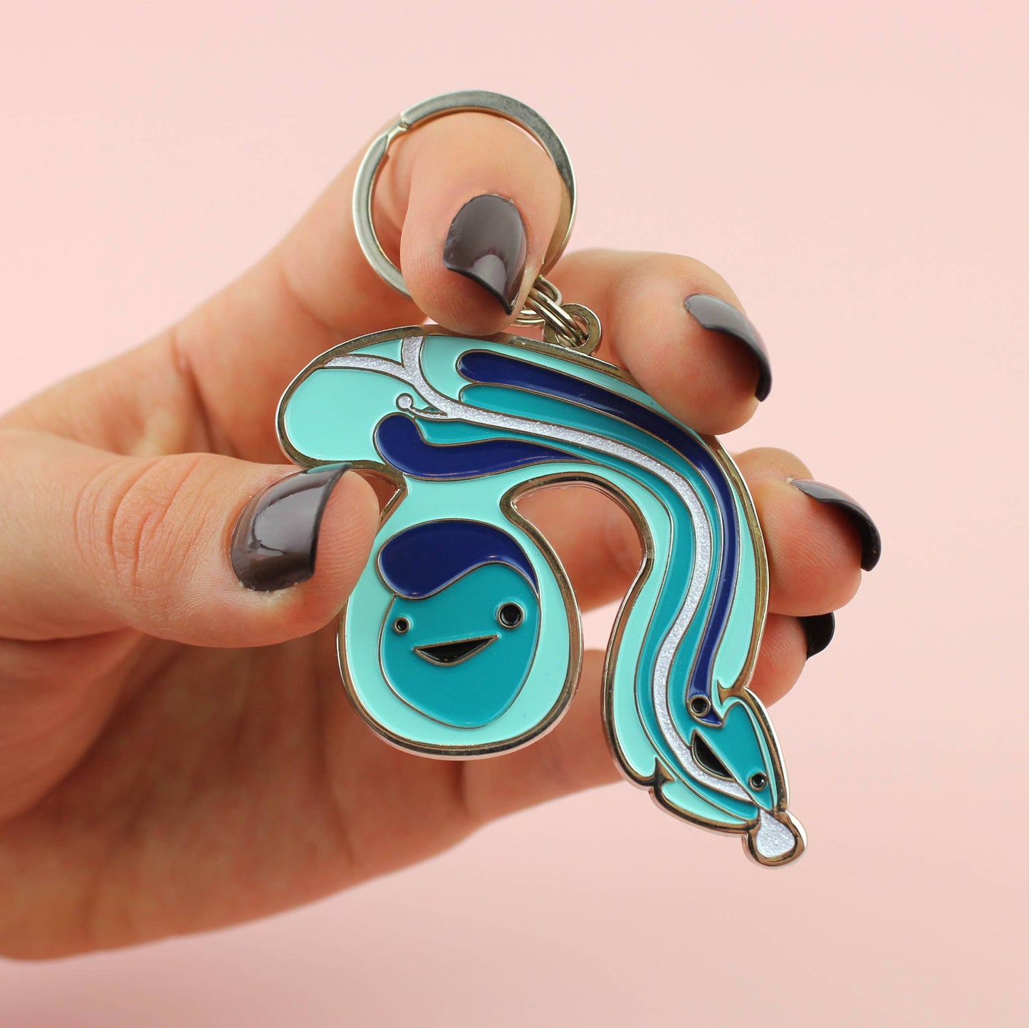 Penis Keychain With Sparkly Urethra