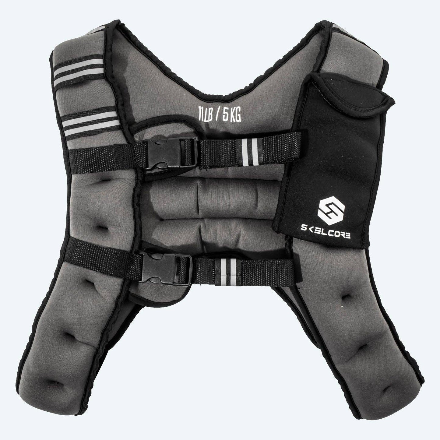 Skelcore 11 LBS (5KGS) Weighted Vest with Phone Pocket