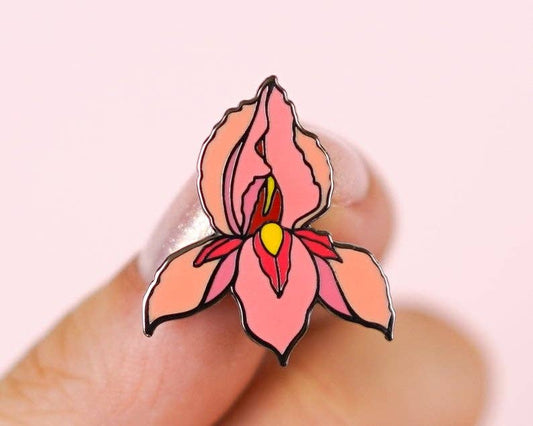 Pussy Flower Enamel Pin