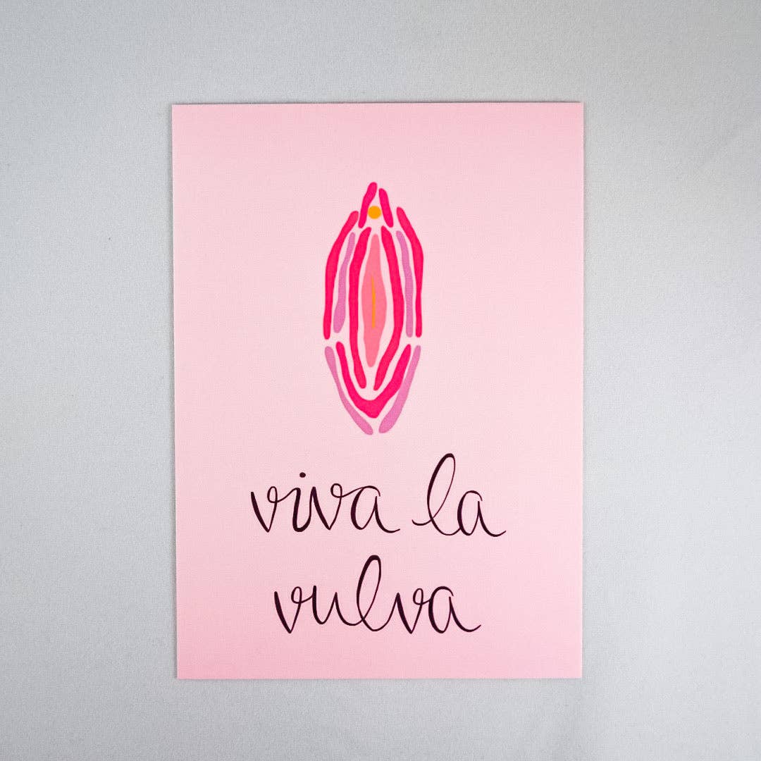 Postcard “viva la vulva”: 1 postcard