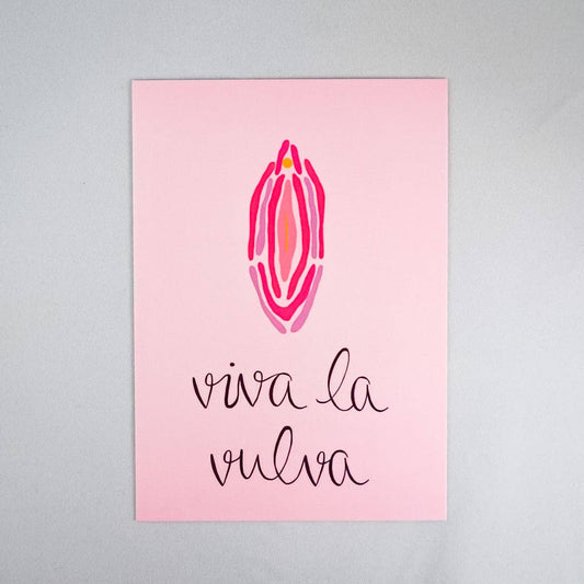 Postcard “viva la vulva”: 1 postcard