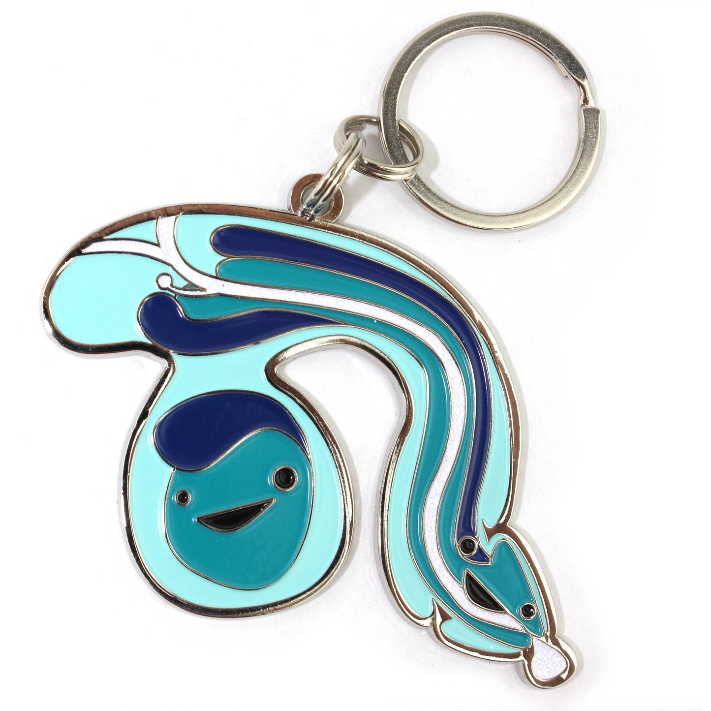 Penis Keychain With Sparkly Urethra