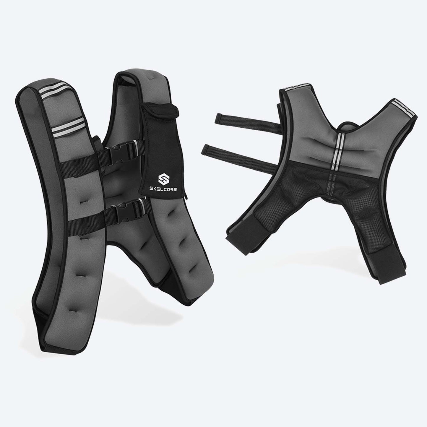 Skelcore 11 LBS (5KGS) Weighted Vest with Phone Pocket