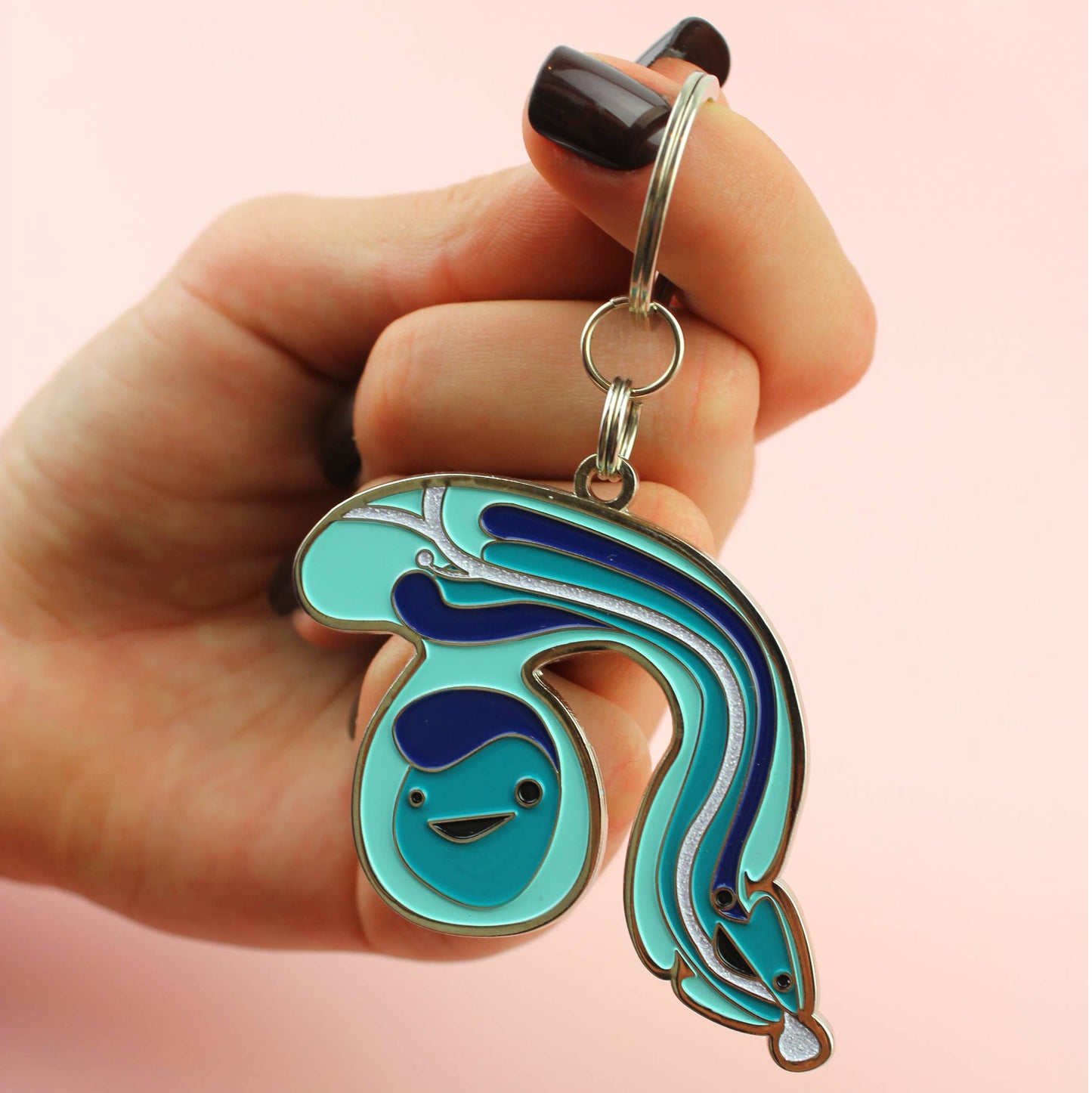Penis Keychain With Sparkly Urethra