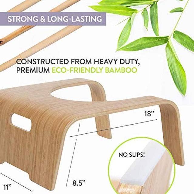 Bamboo Toilet Foot Stool