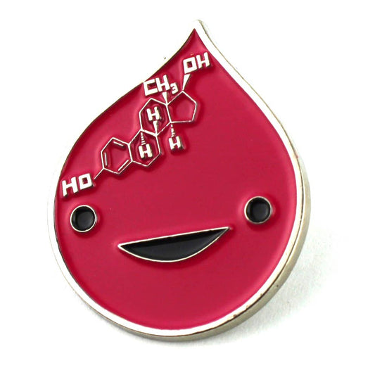 Estrogen Art Enamel Lapel Pin - Hormone of One's Own