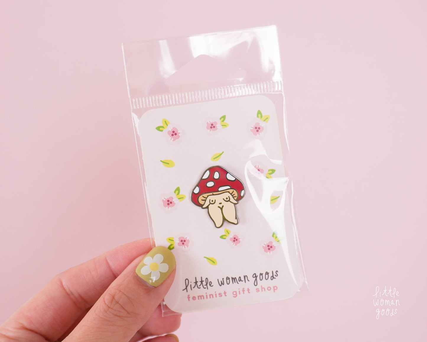 Mushroom Girl Enamel Pin