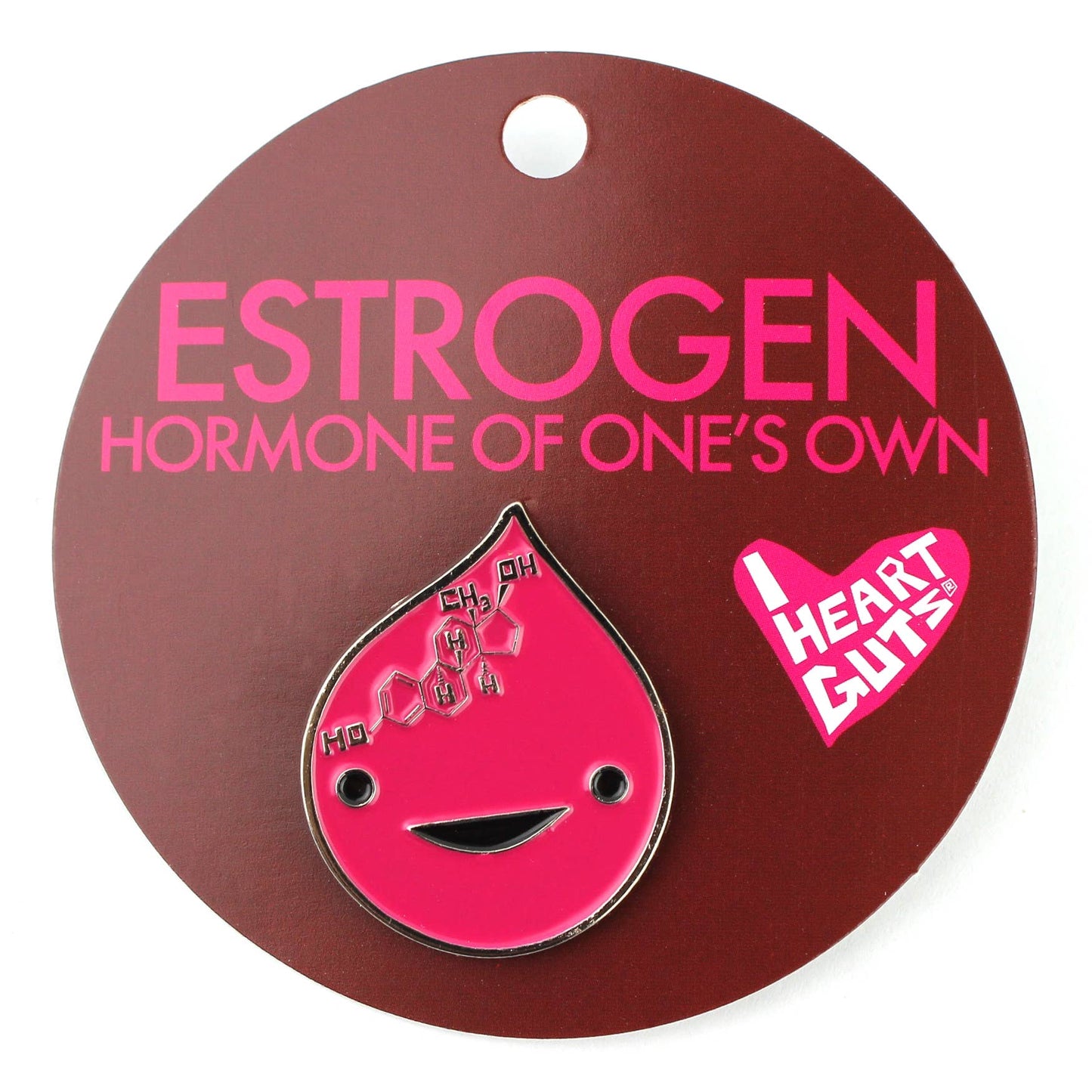 Estrogen Art Enamel Lapel Pin - Hormone of One's Own