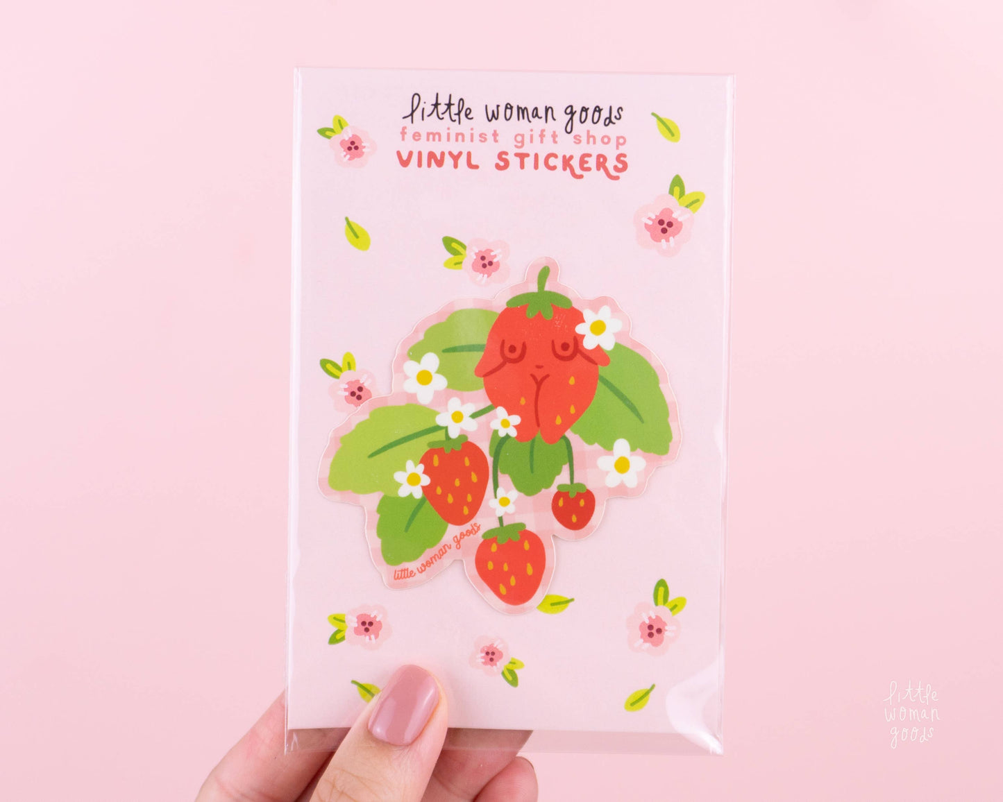 Strawberry Vinyl Sticker