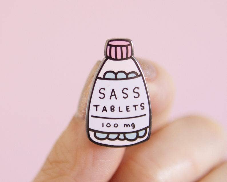 Sass Tablets Enamel Pin