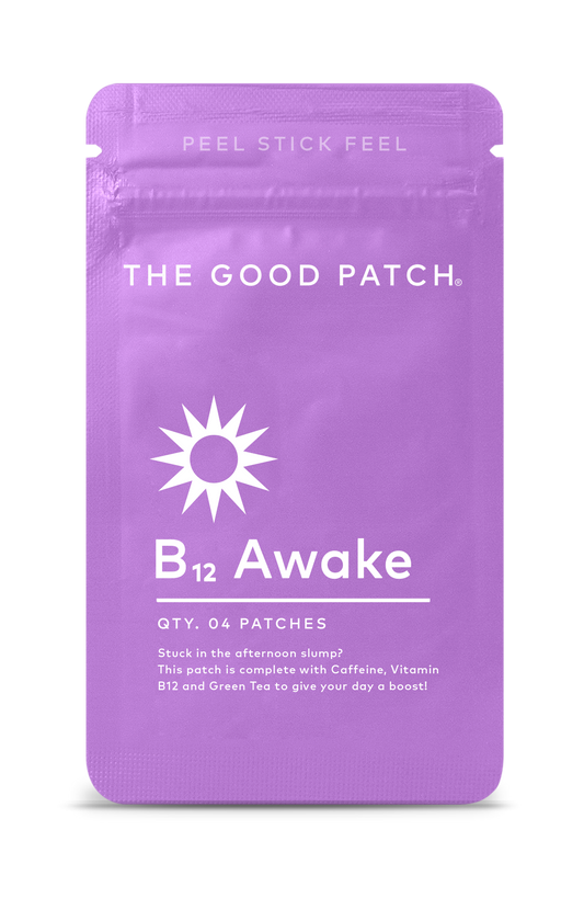 B12 Awake Plant-Based Wellness Patch: 13 Pouches in Display Shipper