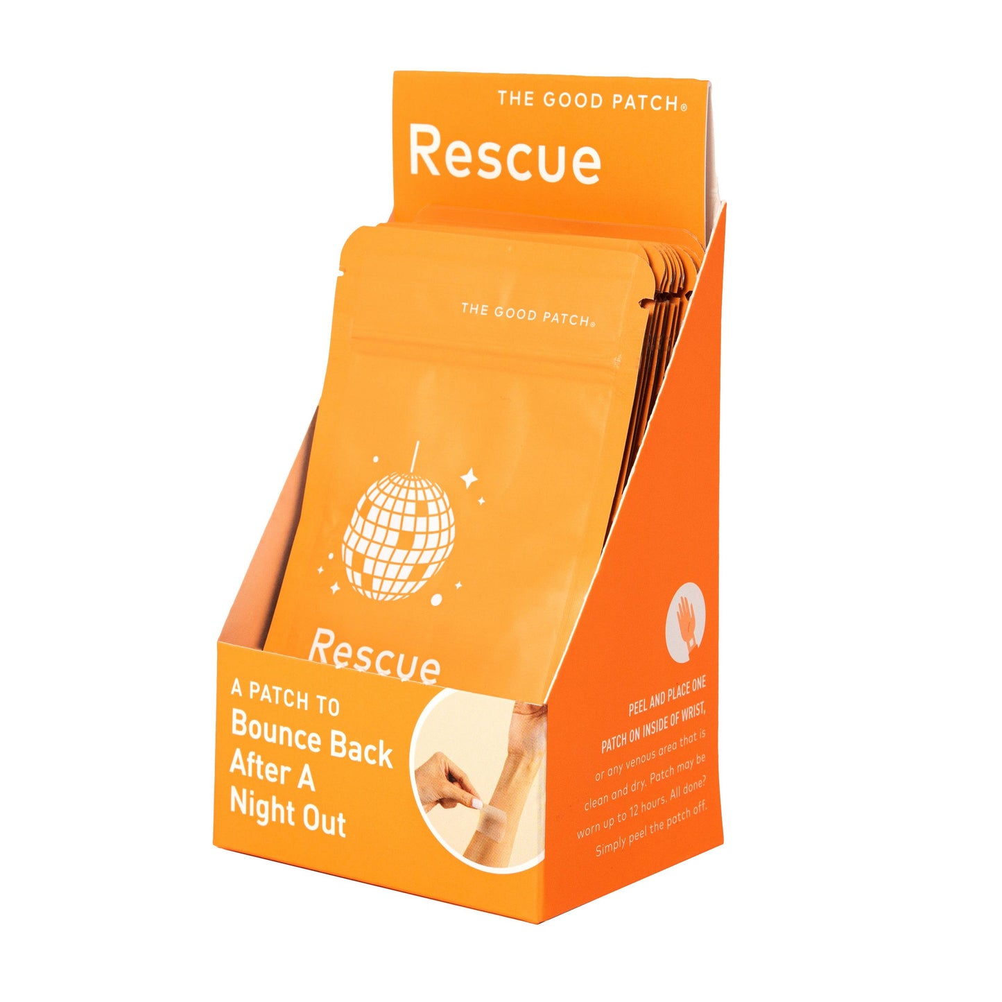 Rescue Plant-Based Wellness Patch: 13 Pouches in Display Shipper