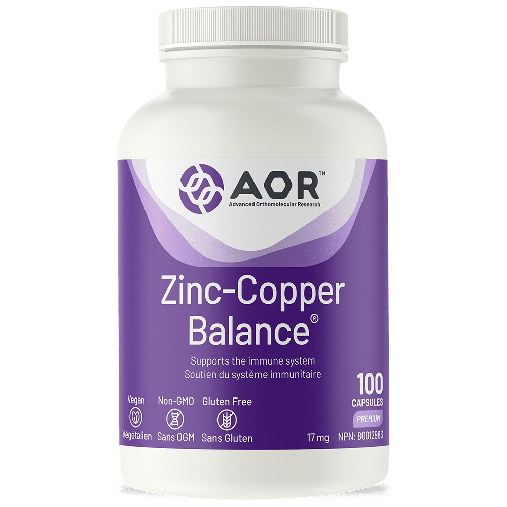 AOR - Zinc Copper Balance - 100 Caps