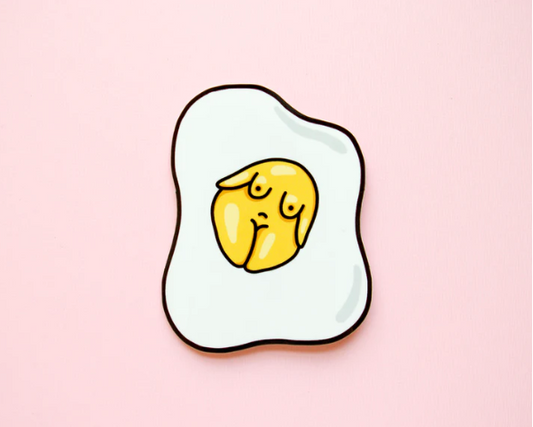 Egg body vinyl sticker —Little Woman Goods