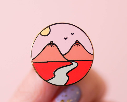 Boob Mountains Enamel Pin