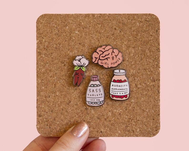 Girl Power Enamel Pin