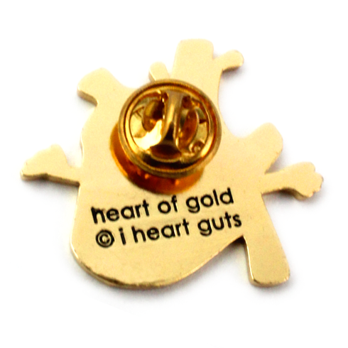 Heart of Gold Enamel Lapel Pin