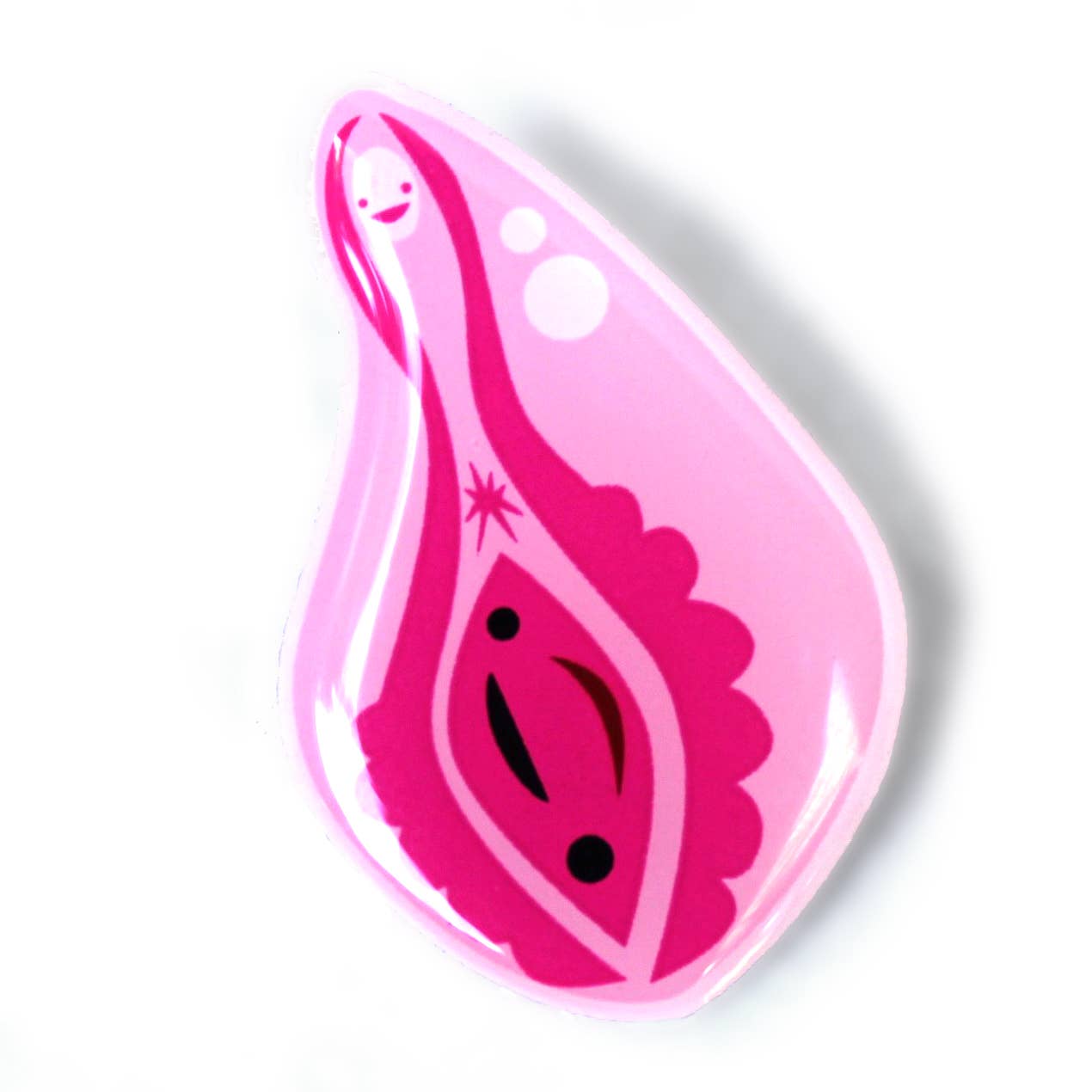 Vagina + Vulva Lapel Pin - Hooray for the Vajayjay!