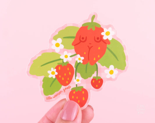 Strawberry Vinyl Sticker