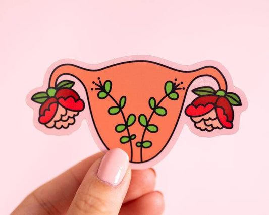 Blooming Uterus - Feminist Vinyl Sticker