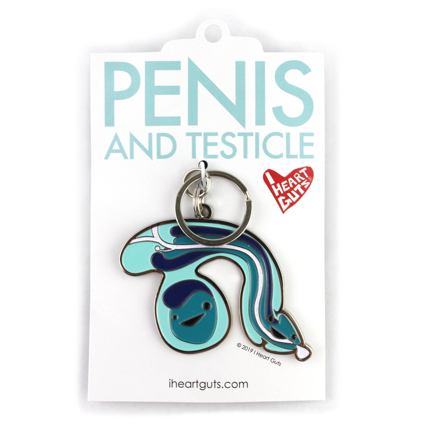 Penis Keychain With Sparkly Urethra