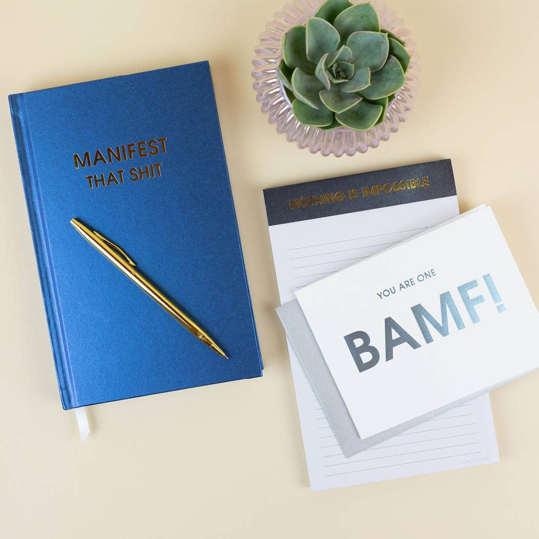 Manifest That Shit Journal Bright Hardcover