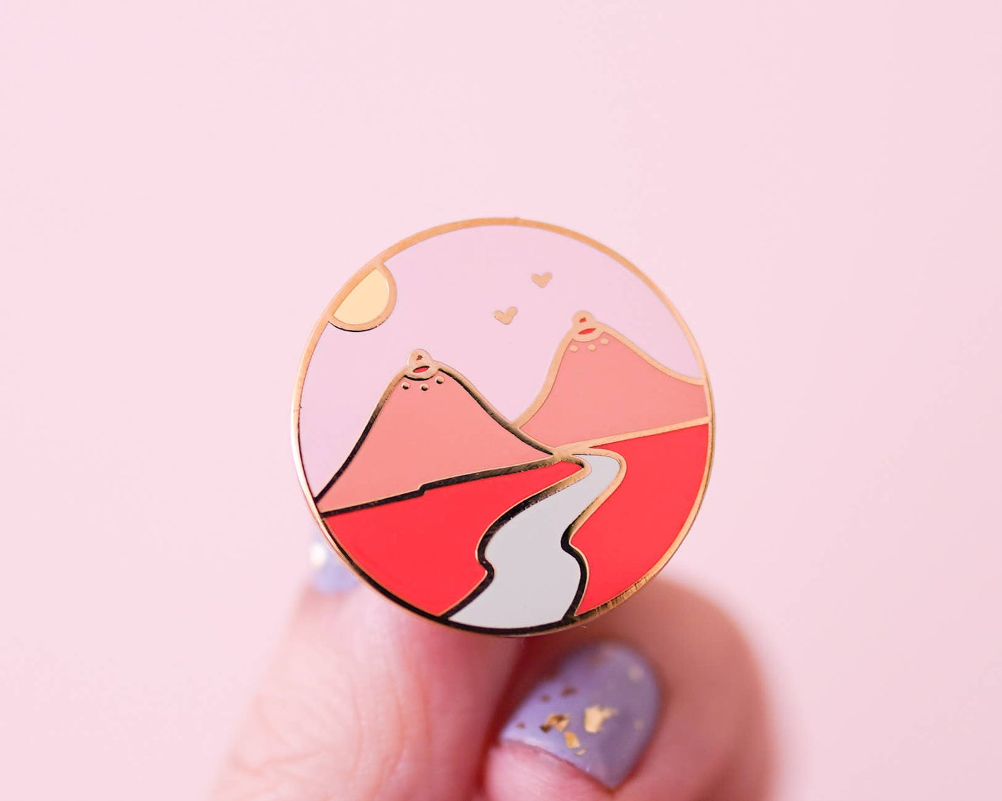 Boob Mountains Enamel Pin